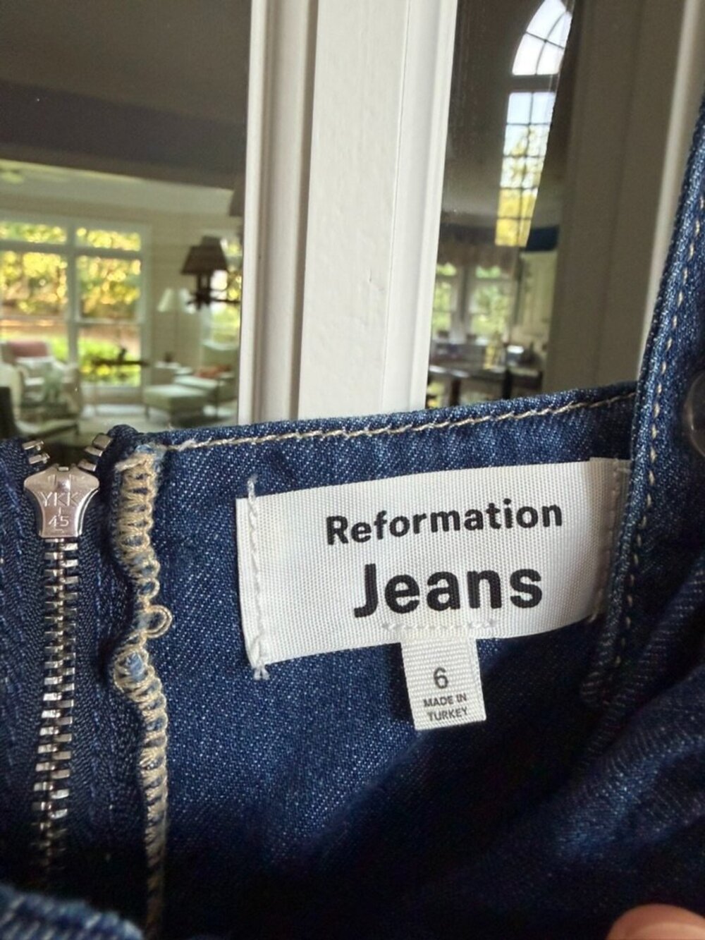 Reformation Jeans Tagliatelle Denim Midi Dress - Barely Worn! - Picture 3 of 6